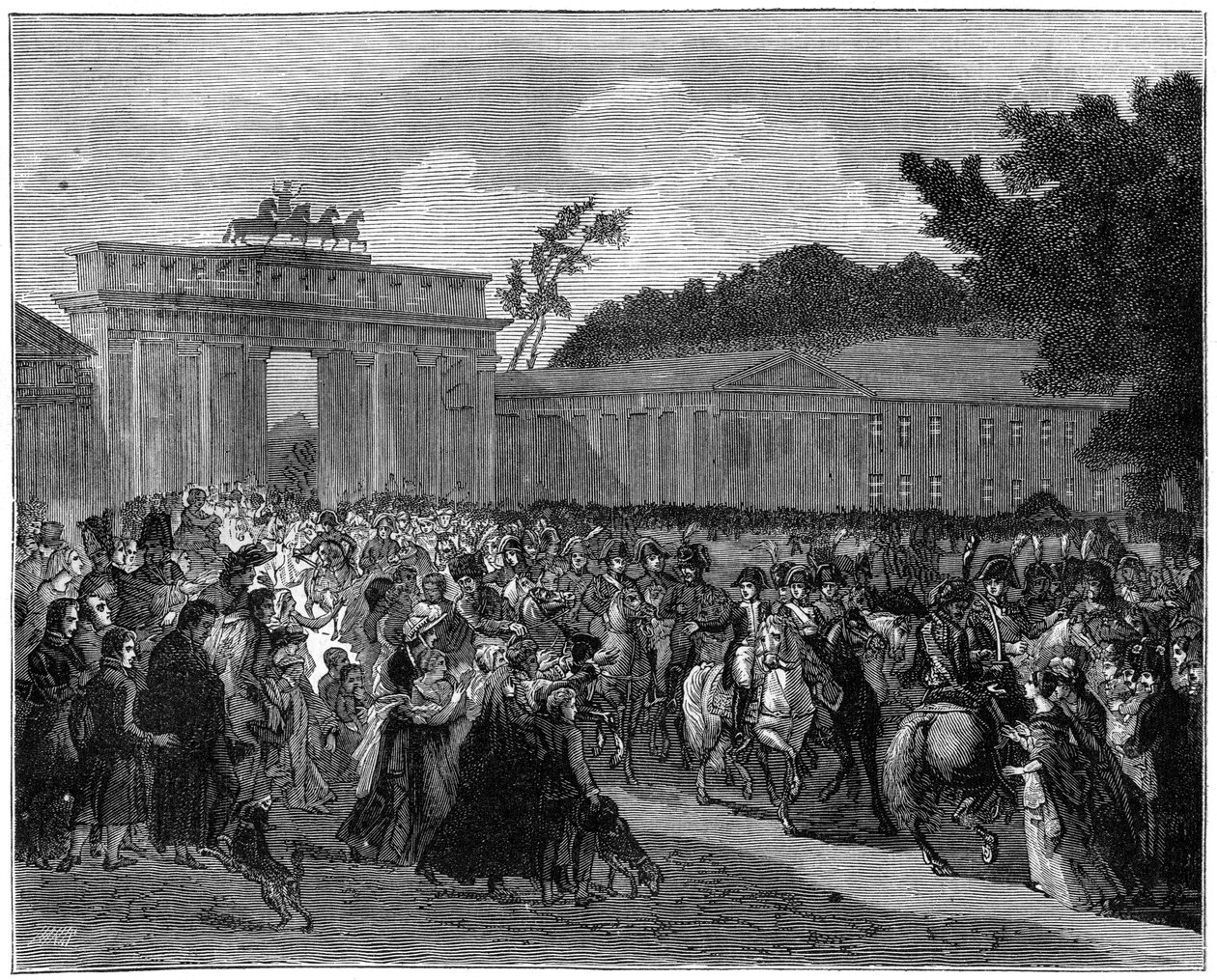 Franska arméns intåg i Berlin, 27 oktober 1806 1882-1884 av Unbekannt