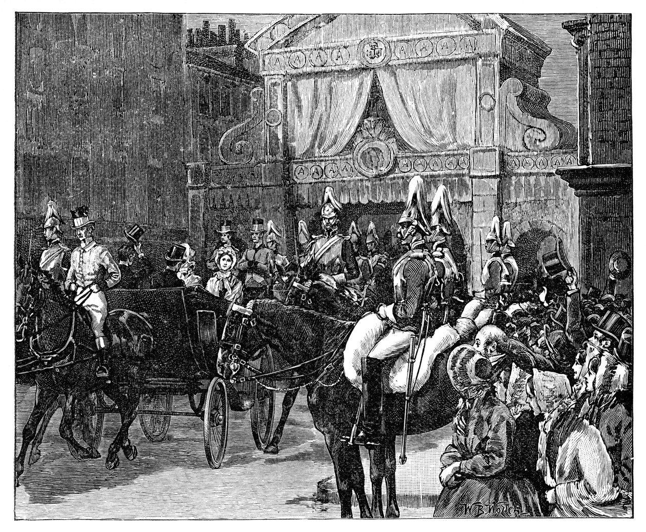 Prinsessan Alexandras intåg i London, sent 1800-tal av Unbekannt