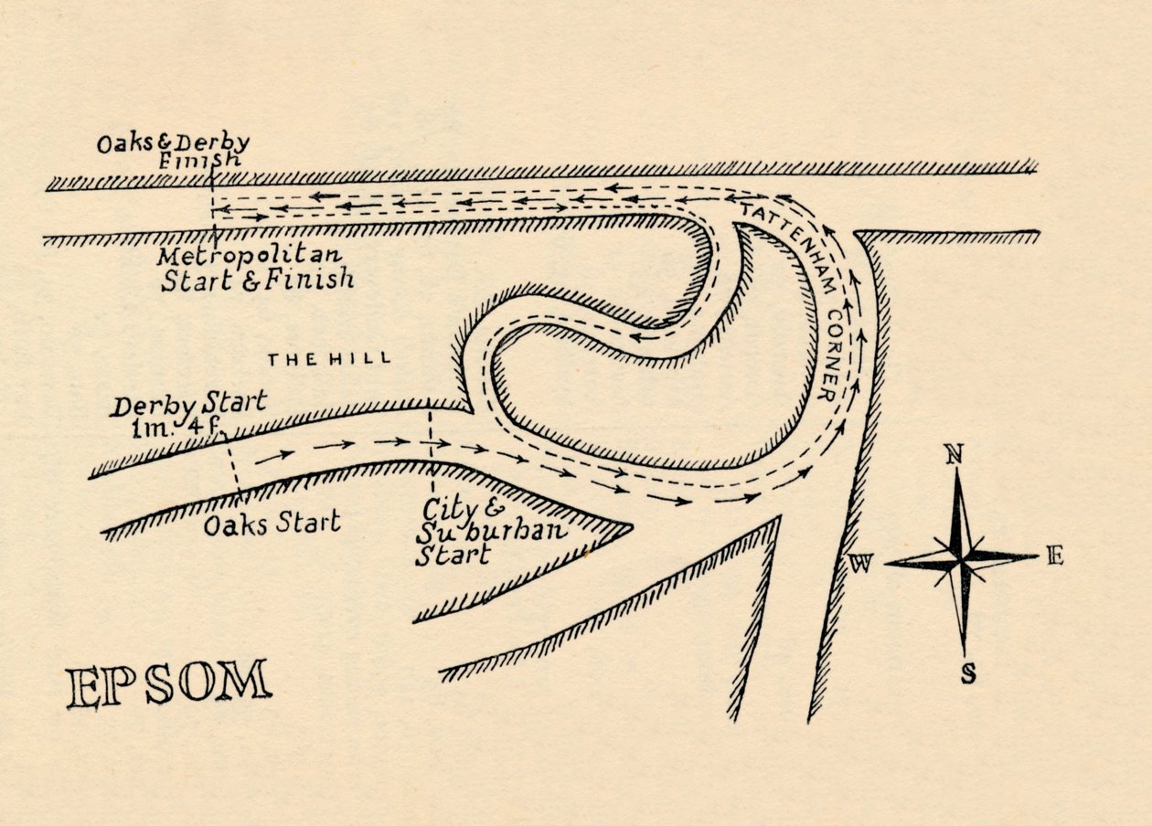 Epsom Race Course, 1940 av Unbekannt