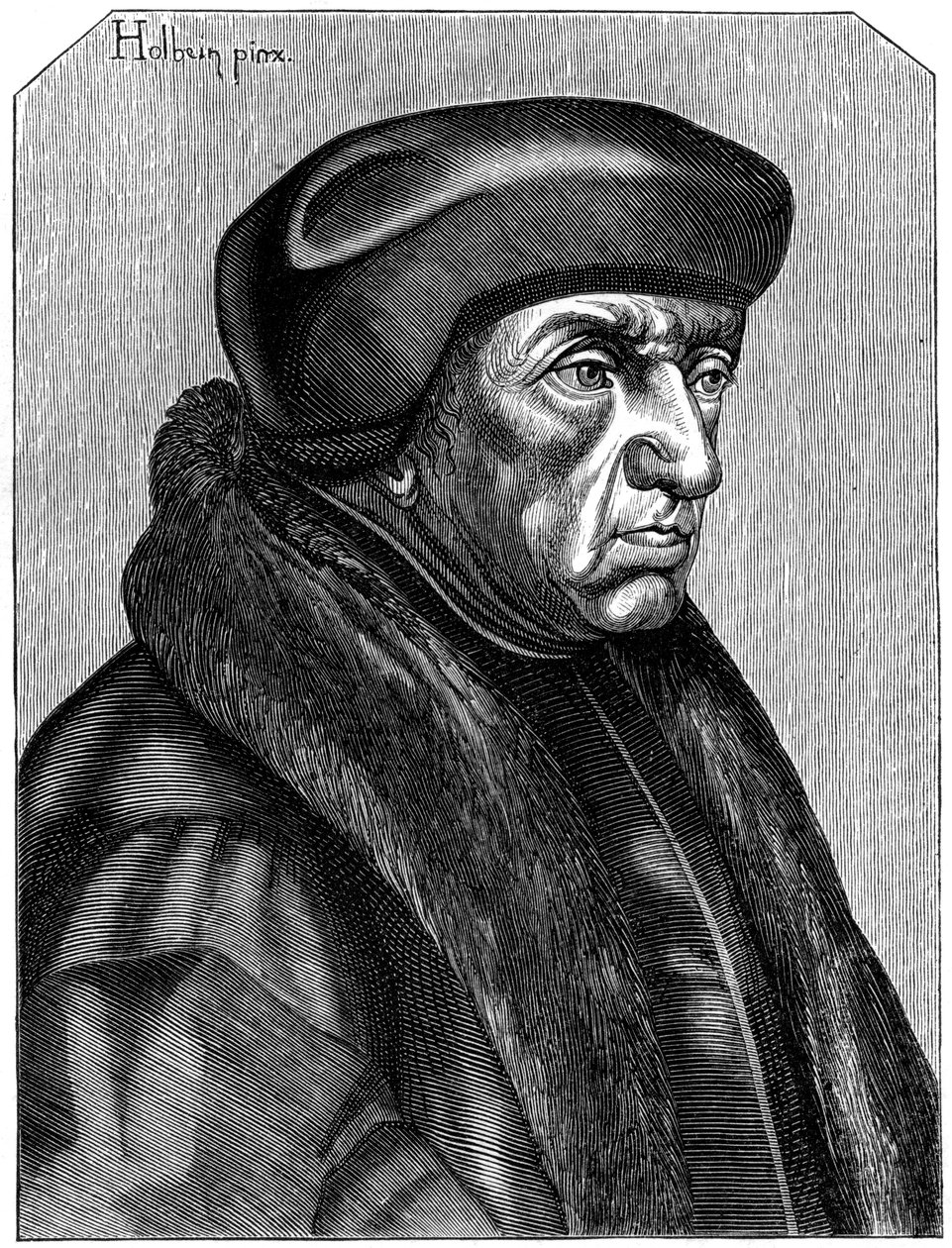 Erasmus 1469-1536, holländsk humanist och teolog, 1500-talet 1849 av Unbekannt