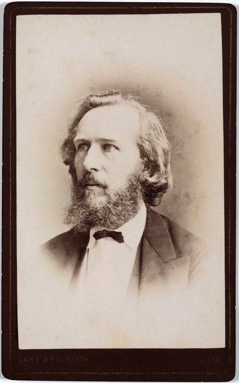 Ernst Haeckel, tysk naturforskare, ca 1860-talet av Unbekannt