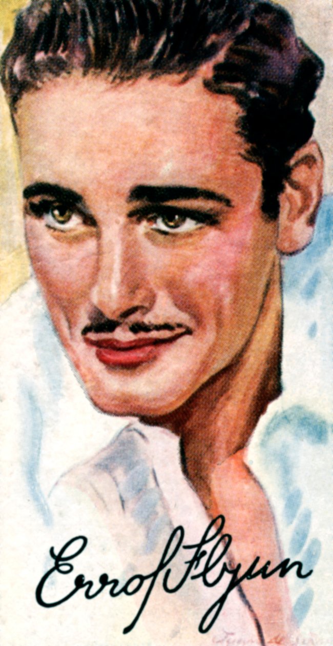 Errol Leslie Thomson Flynn, 1909-1959, australisk filmskådespelare, 1900-talet av Unbekannt