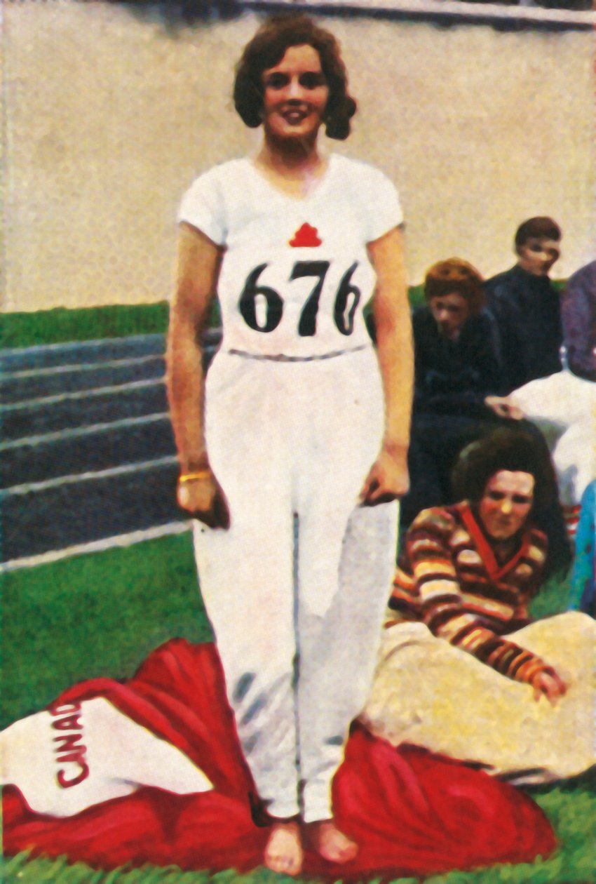 Ethel Catherwood från Kanada, världsmästare i höjdhoppare, 1928. av Unbekannt