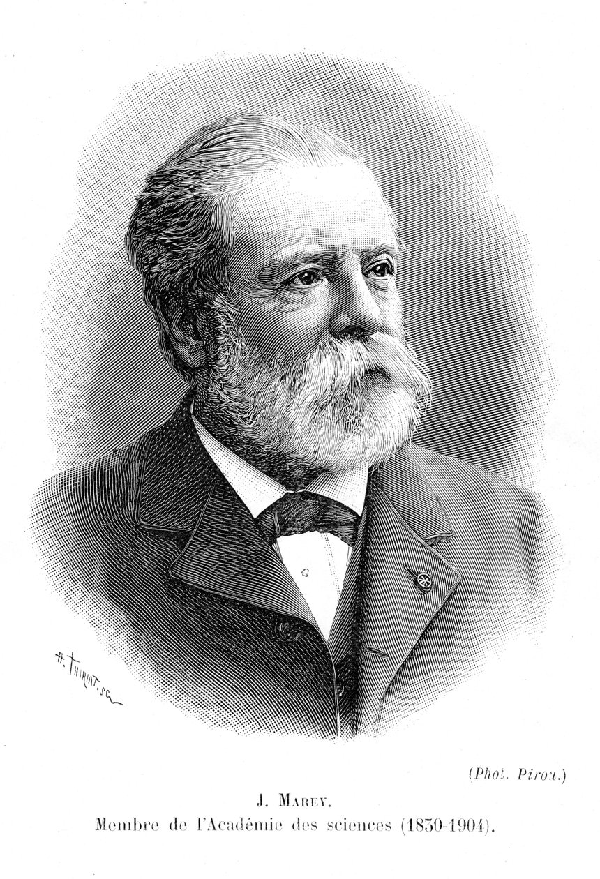 Etienne Jules Marey 1830-1903, pionjär inom kinematografi, c1904 av Unbekannt