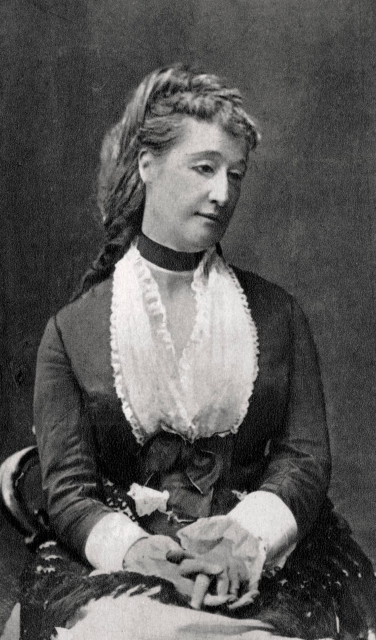 Eugenie de Montijo, kejsarinna gemål av Napoleon III av Frankrike, c1865-1875 av Unbekannt