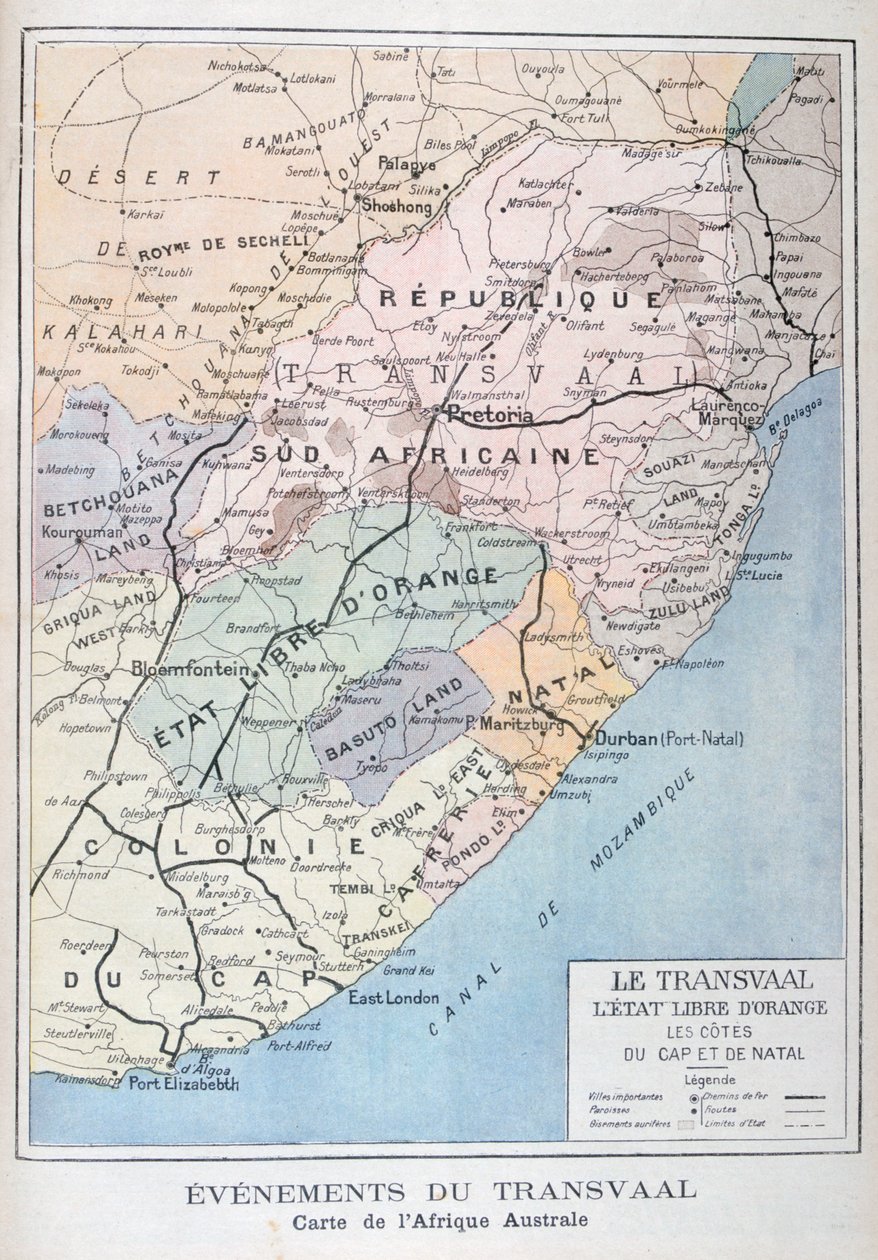 Händelser i Transvaal, Afrika, 1899 av Unbekannt