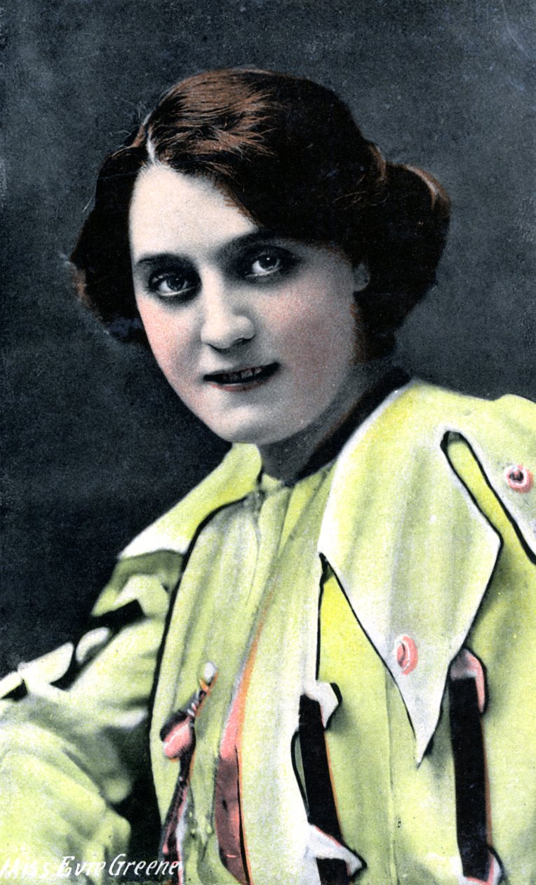 Evie Greene 1875-1917, engelsk skådespelerska, tidigt 1900-tal av Unbekannt