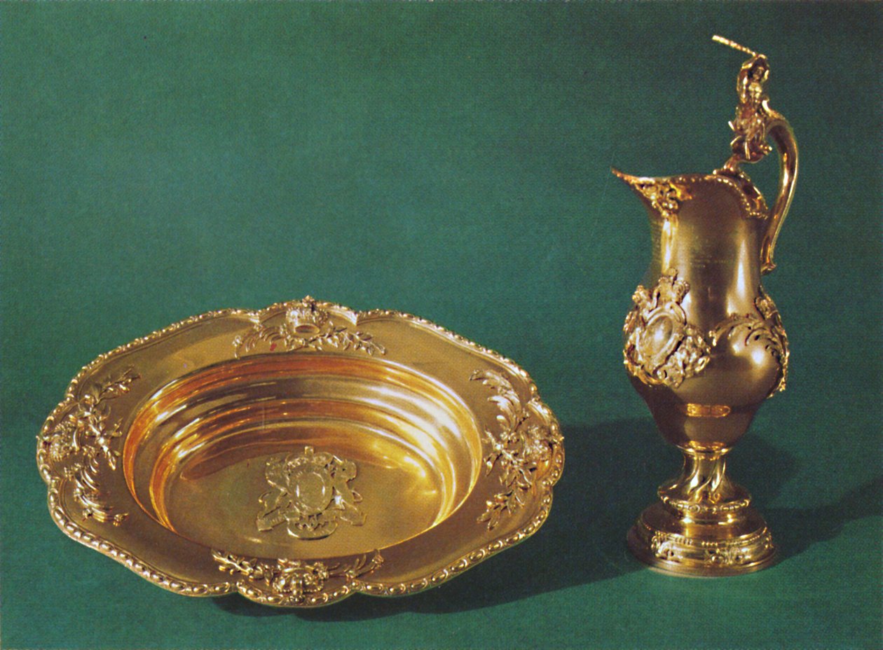 Ewer och bassäng, ca 1735, 1953 av Unbekannt