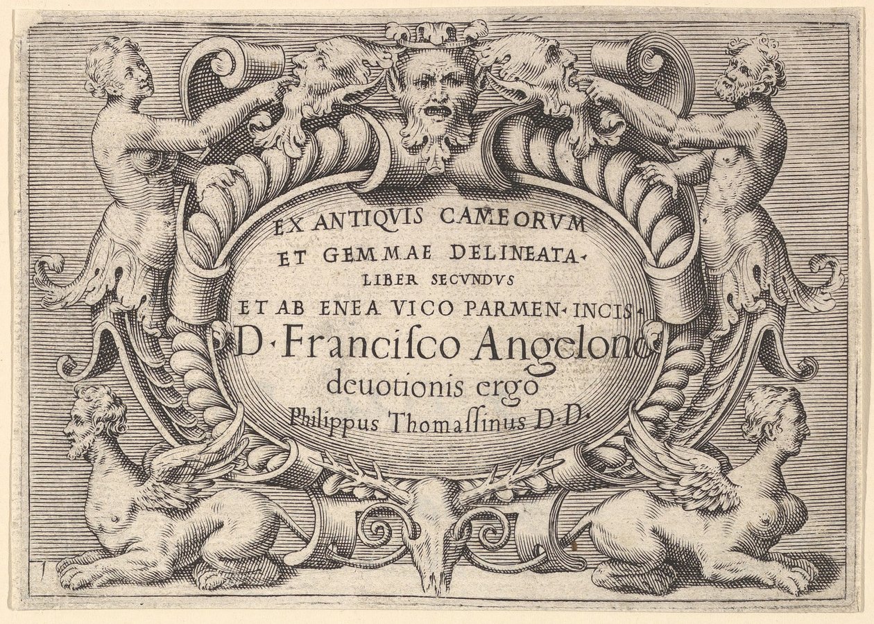 The Book of the Ancients of Cameorum and Gemma Delineated by Enea Vic..., publicerad ca. 1599-1622. av Unbekannt