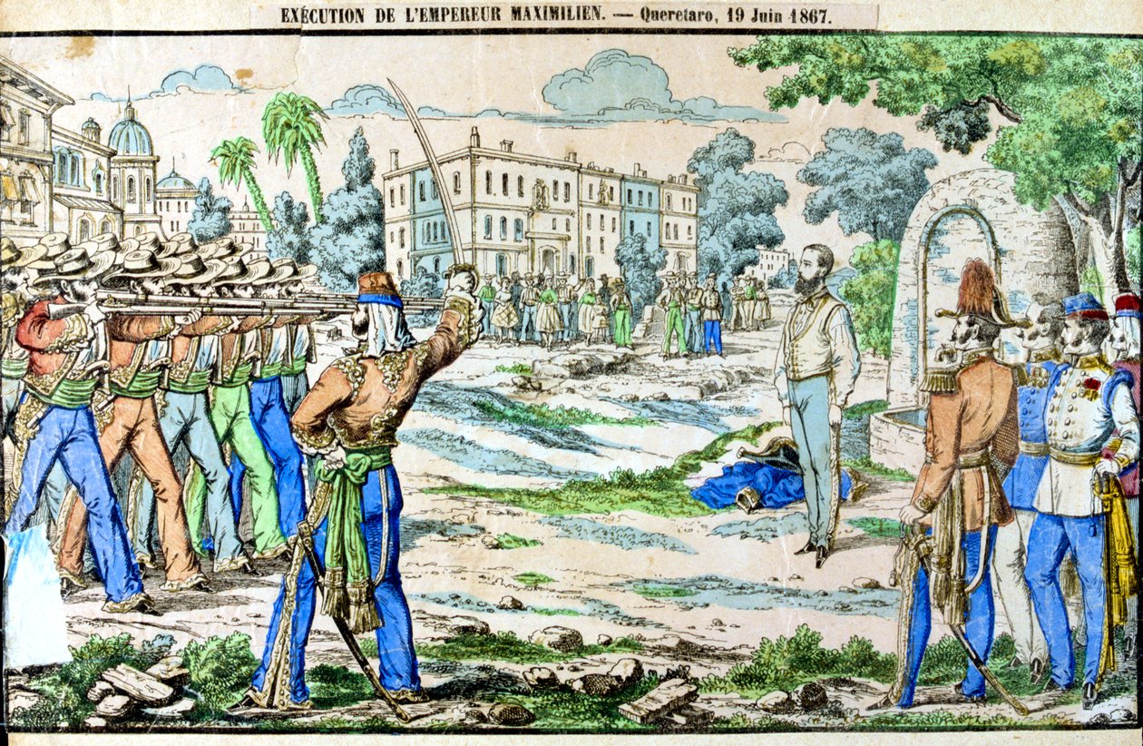 Avrättning av Maximilian, Mexikos kejsare, 19 juni 1867 av Unbekannt