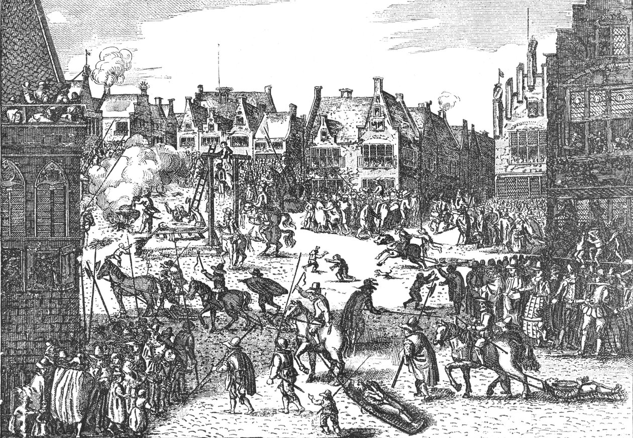 Avrättningen av Conspirators of the Gunpowder Plot 1606, 1795 1897 av Unbekannt