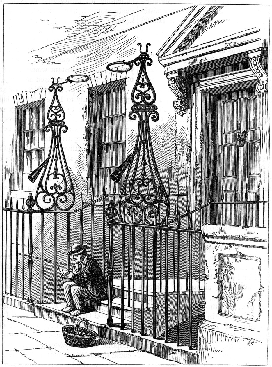 Brandsläckare på Berkeley Square, London, 1891 av Unbekannt