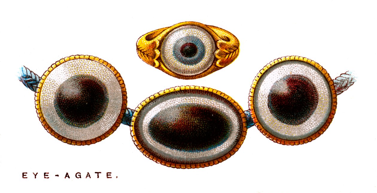 Eye-Agate, 1923 av Unbekannt