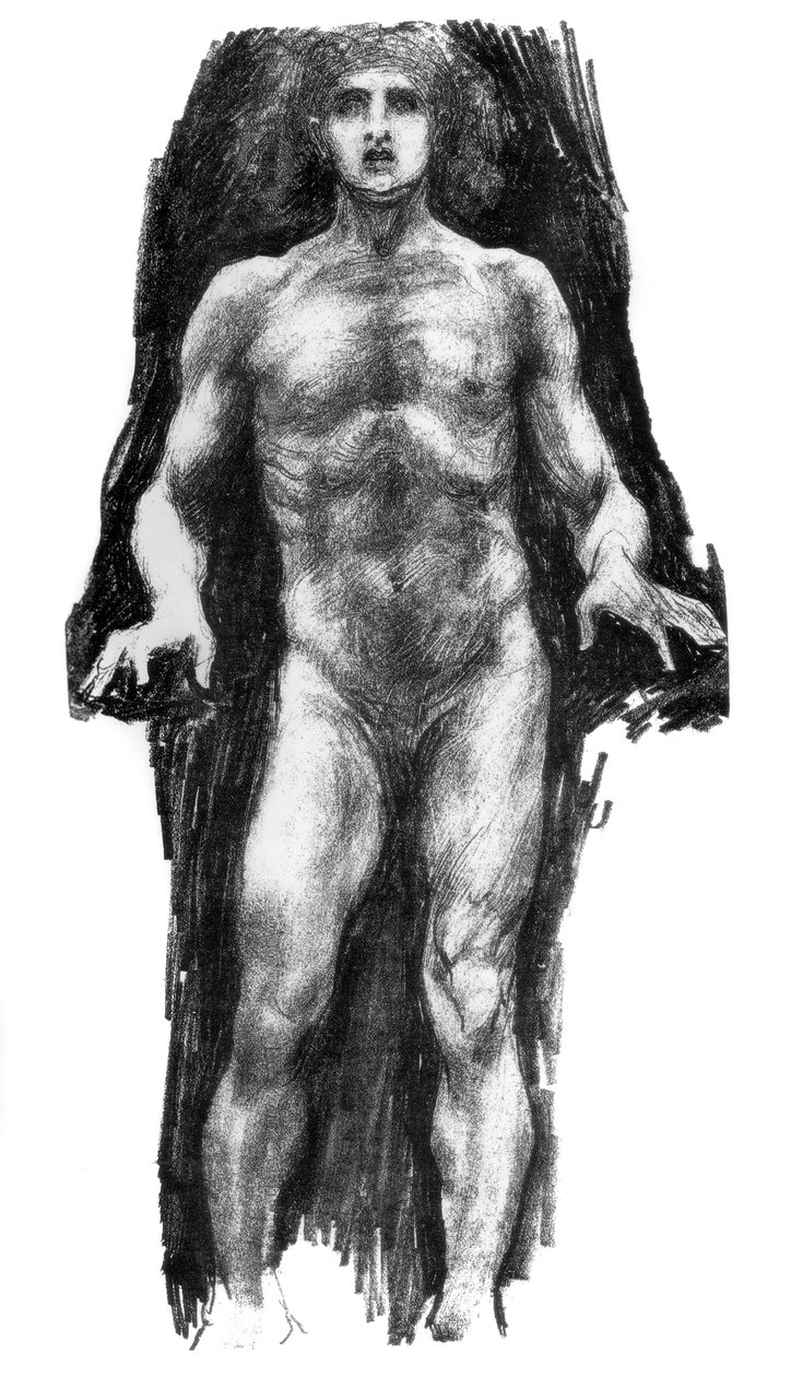 Faksimil från Hubert Herkomers skissbok, c1880-1882 av Unbekannt