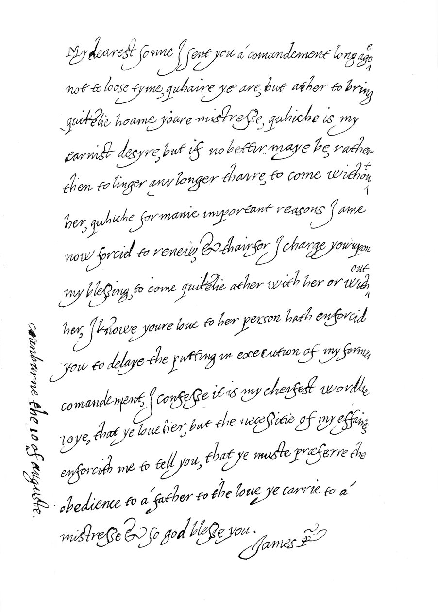 Faksimil av ett brev, daterat den 10 augusti 1623, 1904 av Unbekannt