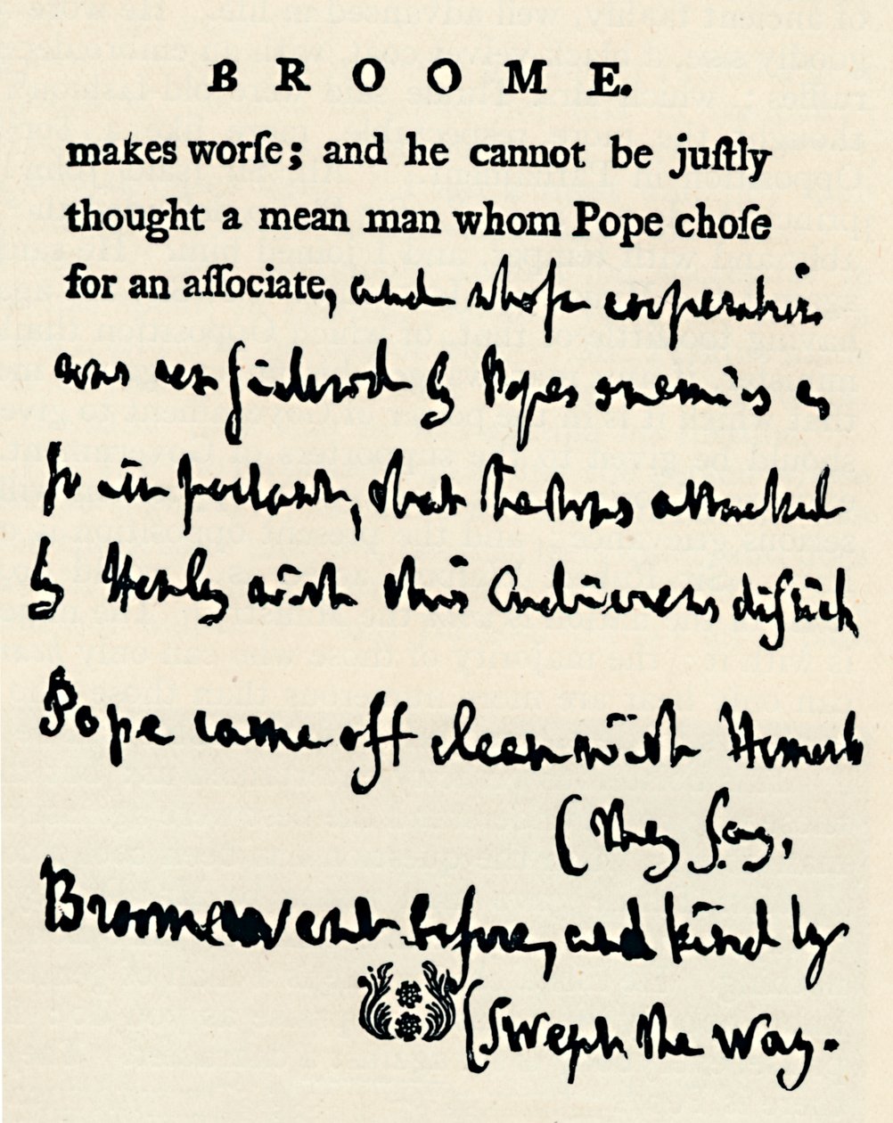 Faksimil av ett korrigerat bevis av Johnson på hans liv av poeterna, från originalet i For av Unbekannt