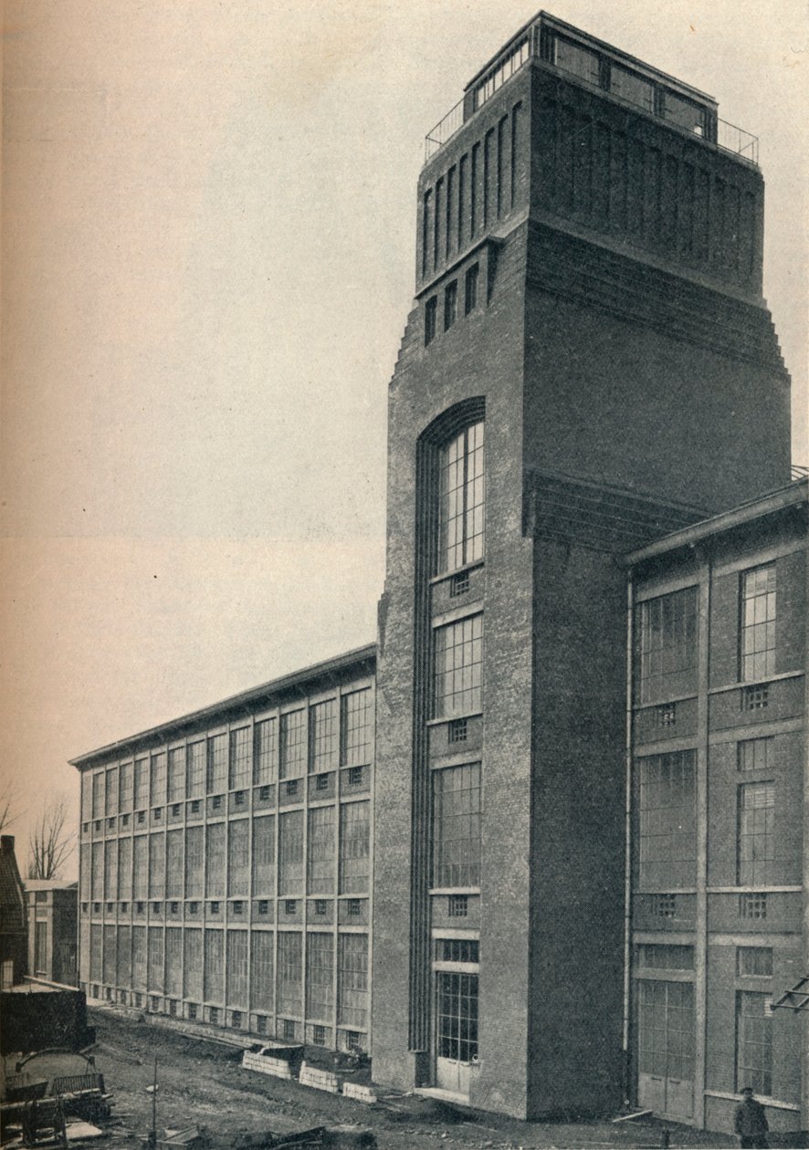 Fabriken för Etablissements Nicolle, Wambrechies Nord, arkitekt, Andre Granet, c1928 av Unbekannt
