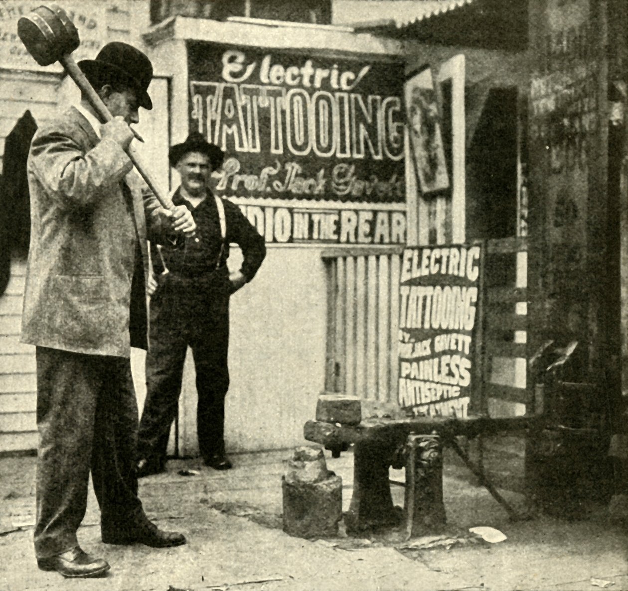 Mässplatsattraktion, 1910. av Unbekannt