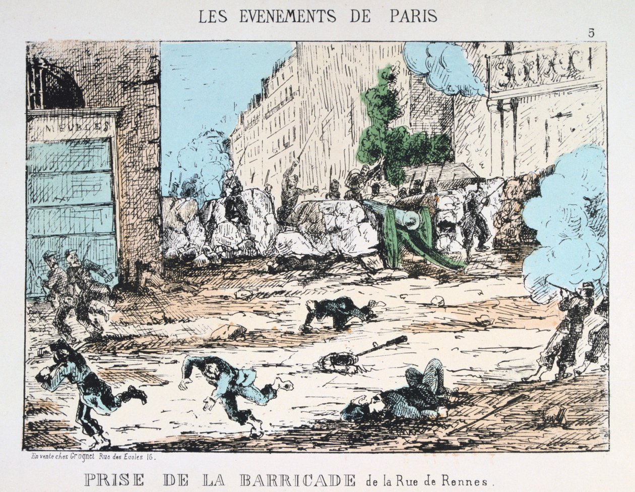 Pariskommunens fall, 1871 av Unbekannt