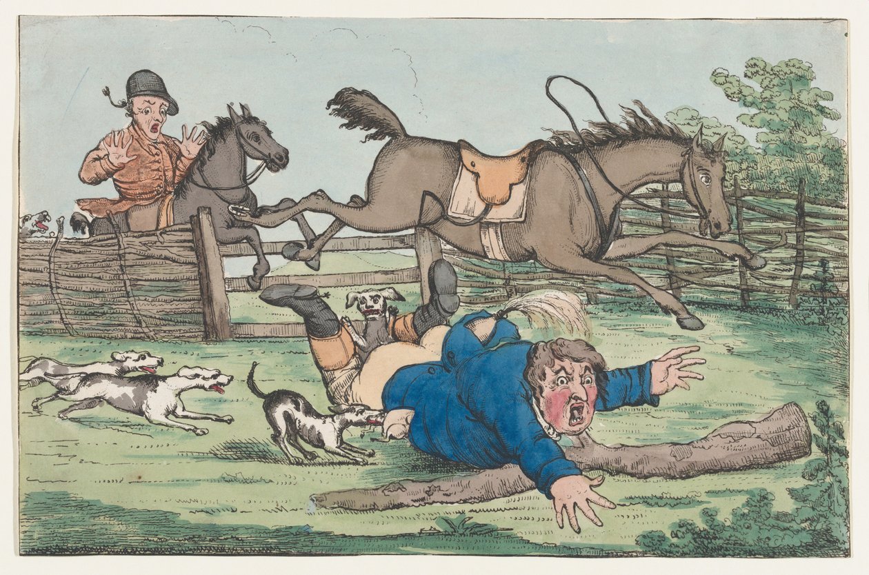 Fallen ryttare, 1780-1820. av Unbekannt