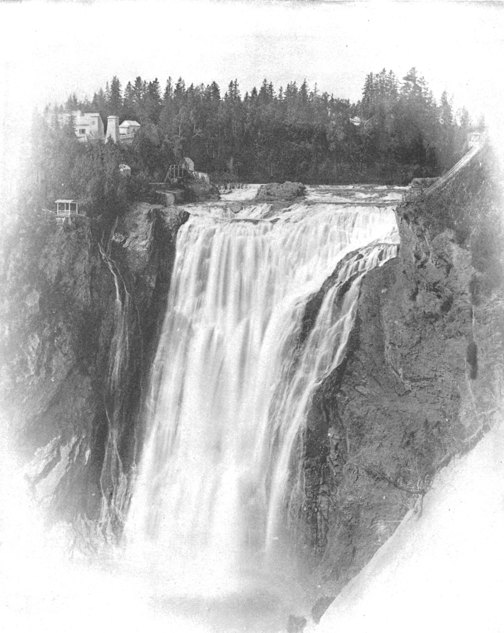 Falls of Montmorency, Quebec, Kanada, c1900. av Unbekannt