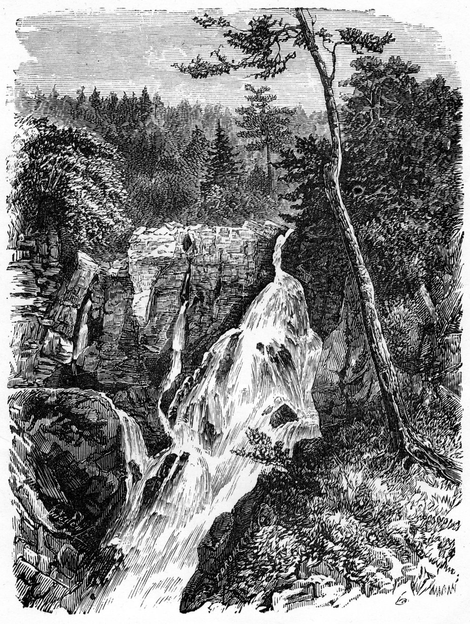 Falls of Sainte Anne, nedanför Quebec, 1800-talet av Unbekannt