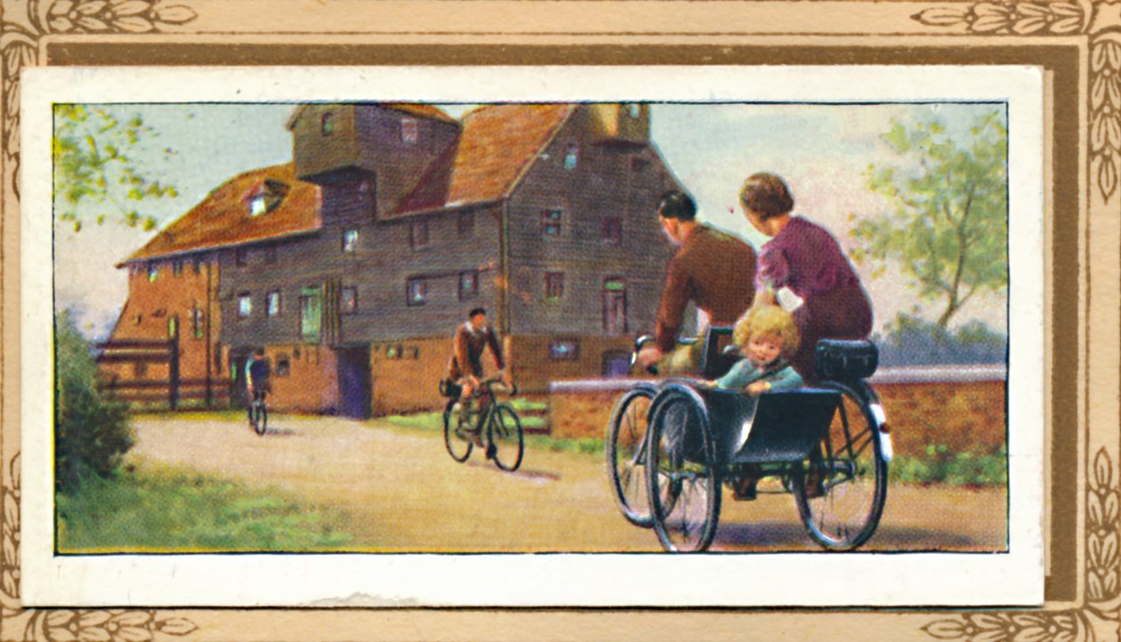 Familjetandem med sidobil, 1939 av Unbekannt