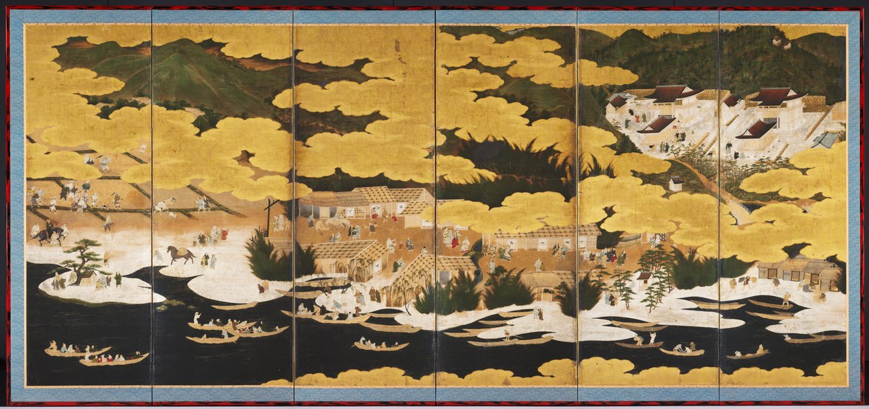 Berömda vyer av Omi, 1660-90-talen. av Unbekannt