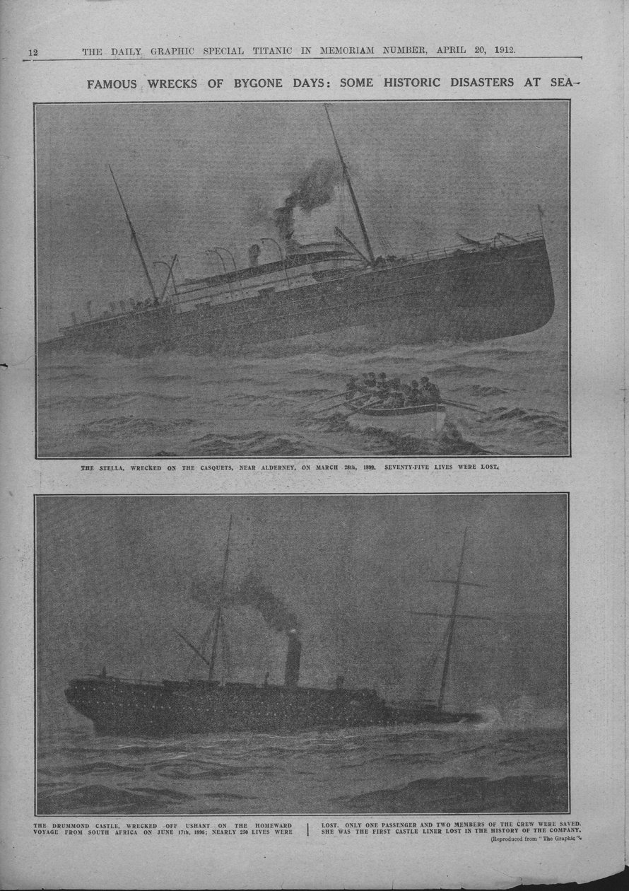 Famous Wrecks of Bygone Days: Some Historic Disasters at Sea, 20 april 1912. av Unbekannt