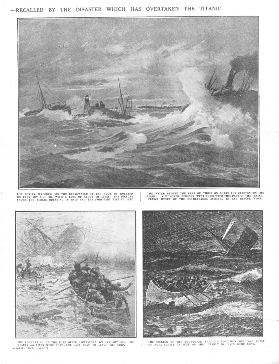 Famous Wrecks of Bygone Days: Some Historic Disasters at Sea, 20 april 1912. av Unbekannt