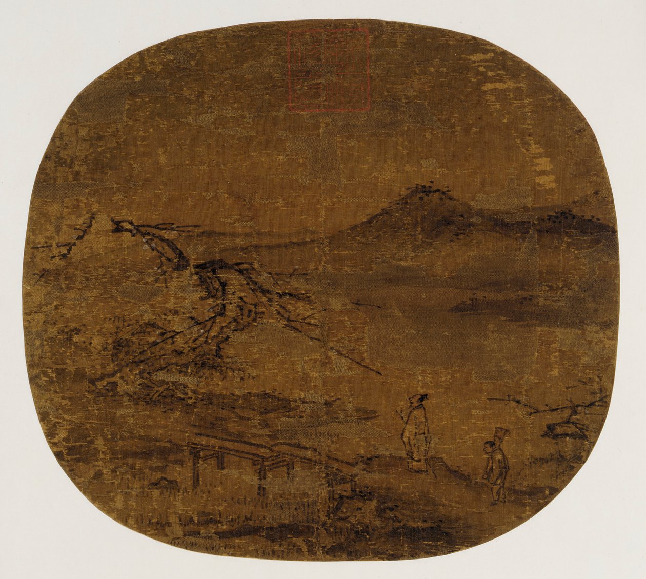 Fläkt monterad som ett albumblad, Mingdynastin, 1368-1644. av Unbekannt