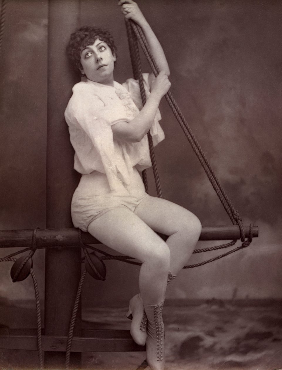 Fannie Leslie, brittisk sångerska och skådespelerska, 1882 av Unbekannt