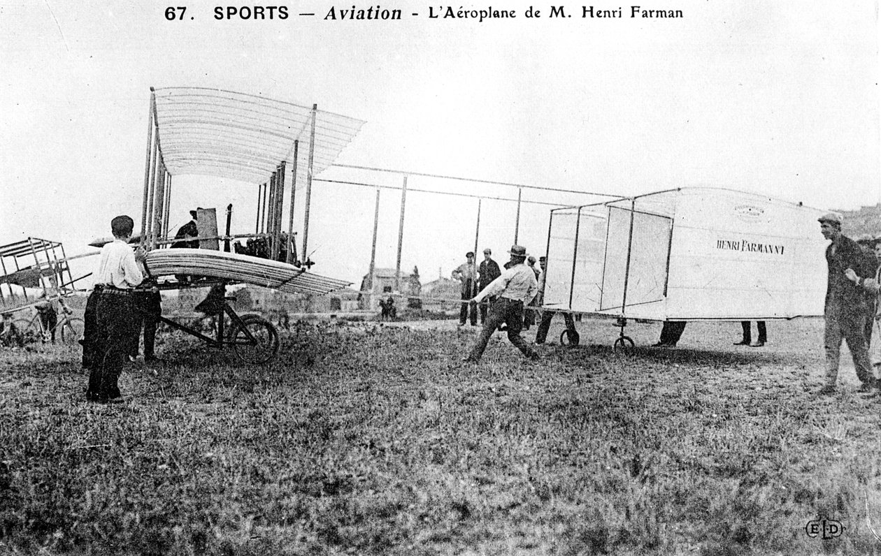 Farman biplan nr 1, c1912 av Unbekannt