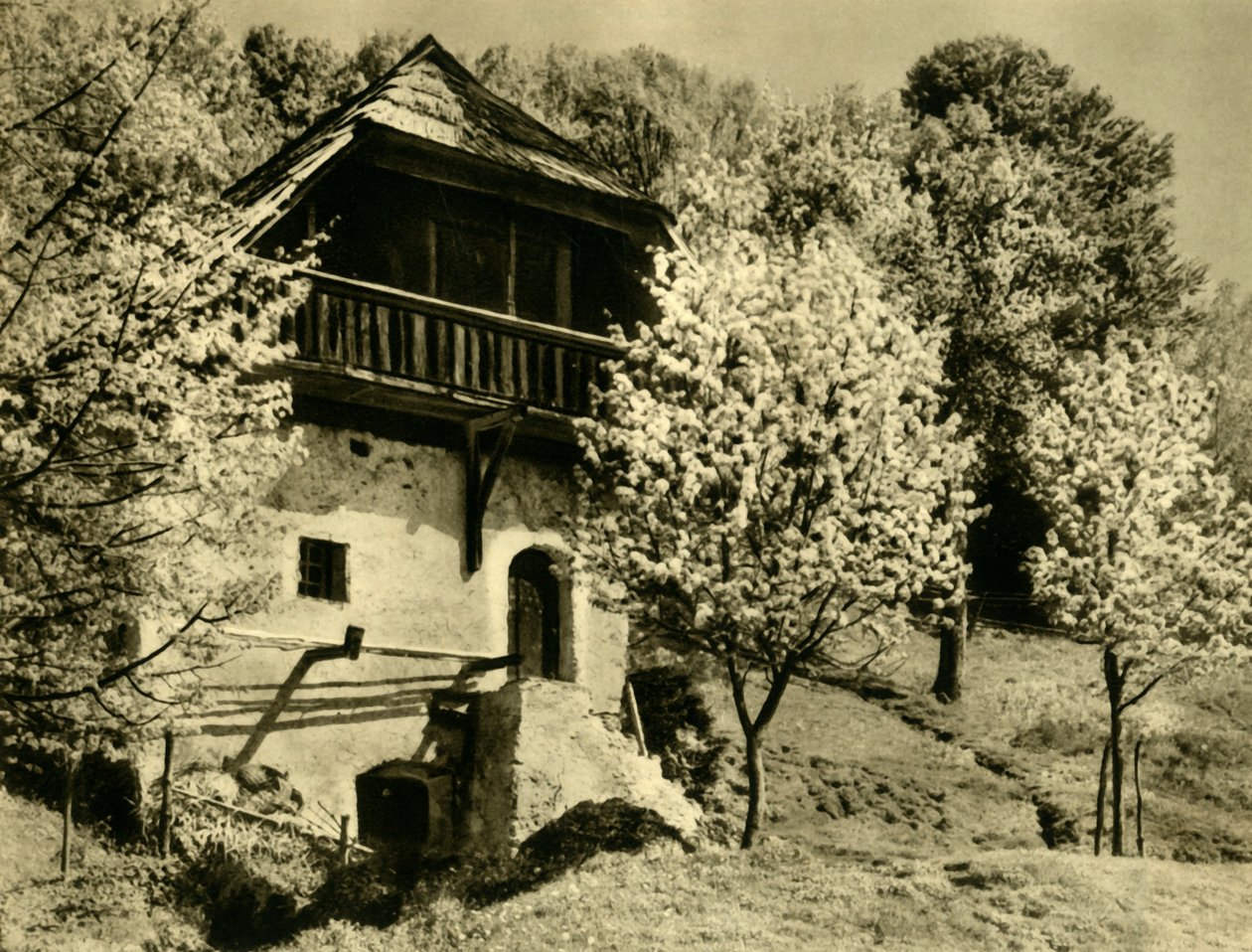 Bondgård, Kärnten, Österrike, c1935. av Unbekannt
