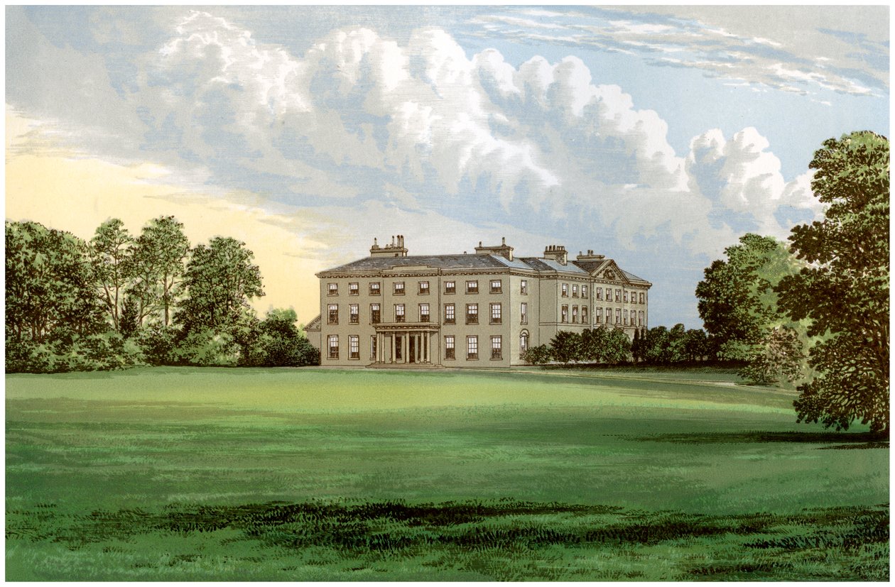 Farnham Lodge, County Cavan, Irland, hem för Lord Farnham, c1880 av Unbekannt