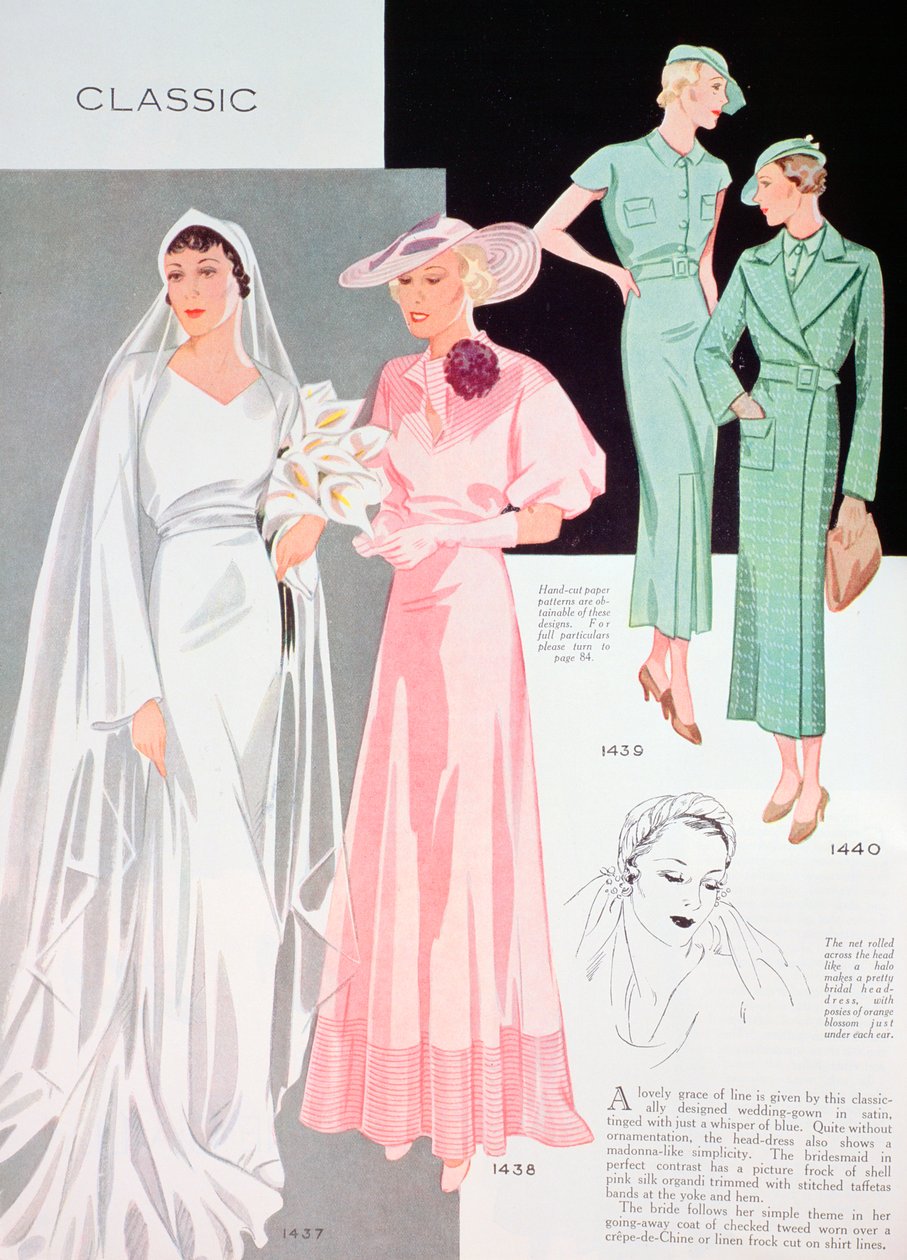 Modeillustration, 1935 av Unbekannt