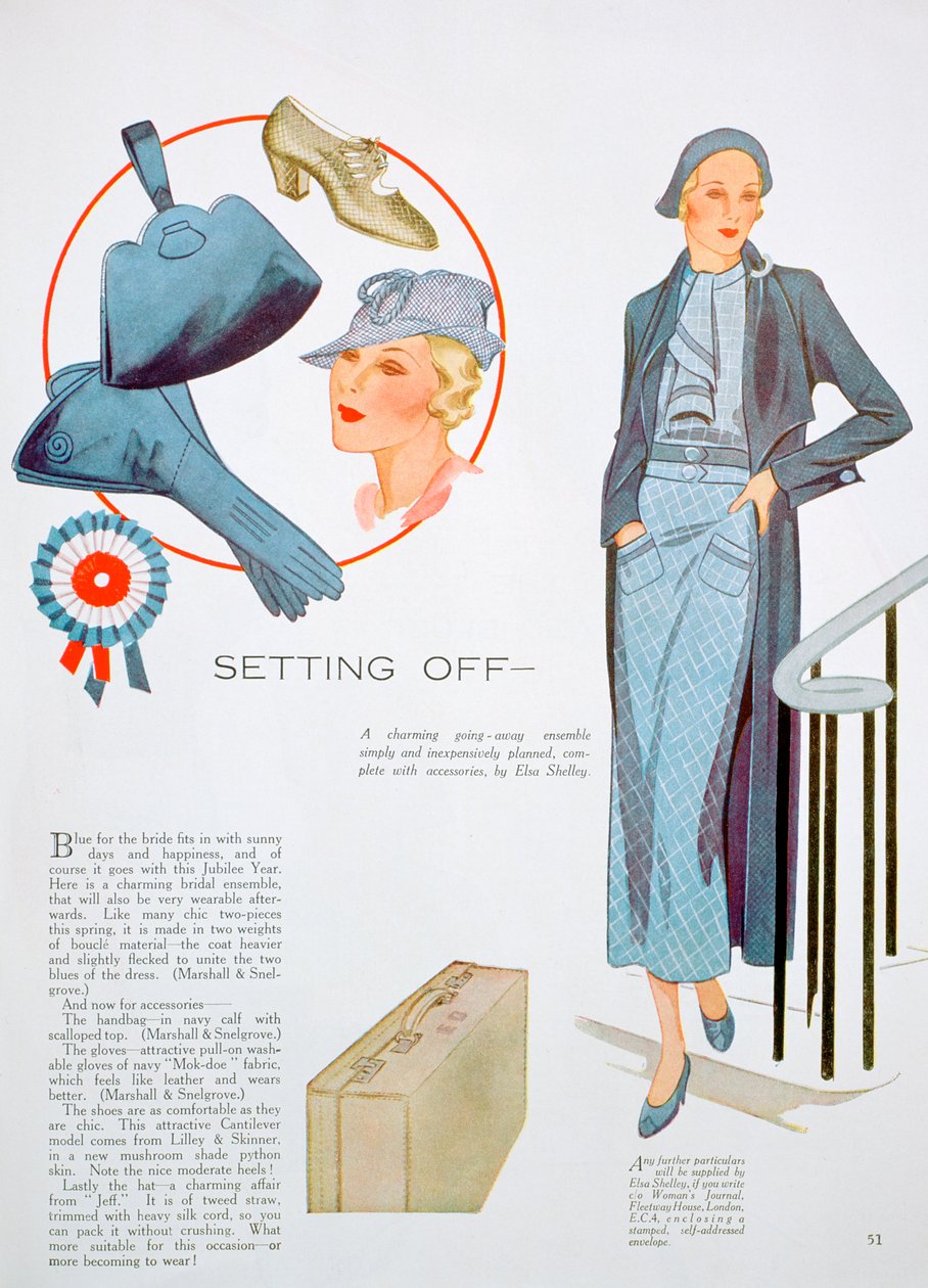 Modeillustration, 1935 av Unbekannt