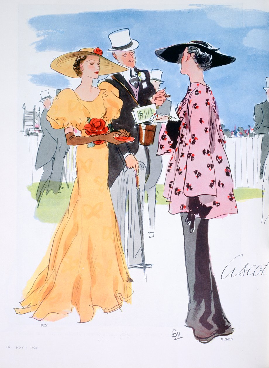 Modeillustration, 1935 av Unbekannt