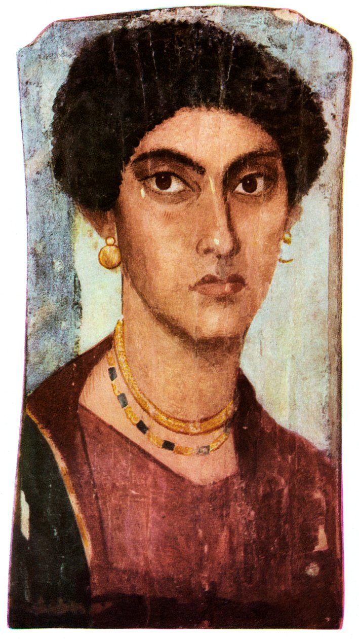 Fayum-porträtt, forntida egyptisk, romersk tid, c200 AD 1956. av Unbekannt