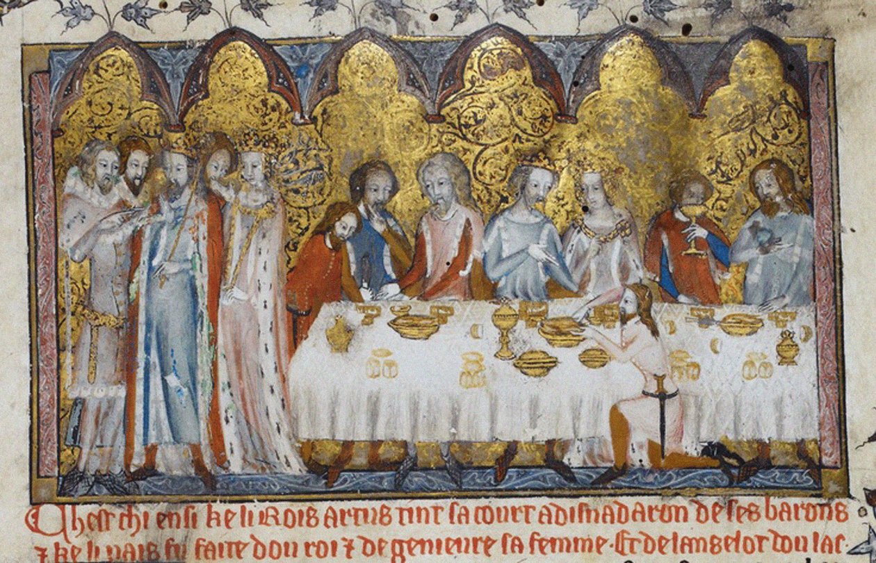Fest vid King Arthurs Court, 1200-talet av Unbekannt