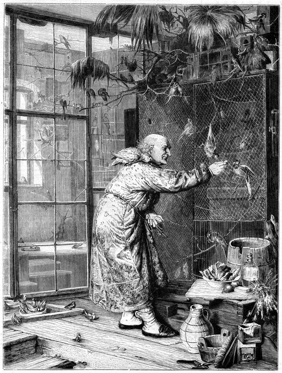 Mata husdjuren, 1880 av Unbekannt