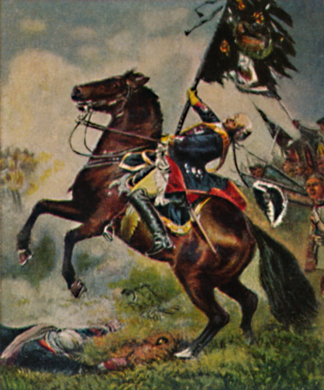 Fältmarskalk greve Schwerin 1684-1757. - Målning av Camphausen, 1934. av Unbekannt