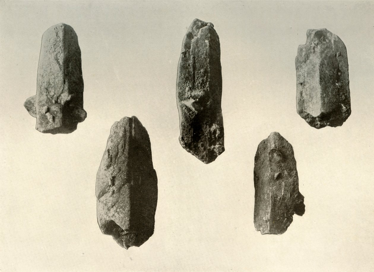 Fältspatkristaller från Summit of Mount Erebus Natural Size, 1909 av Unbekannt