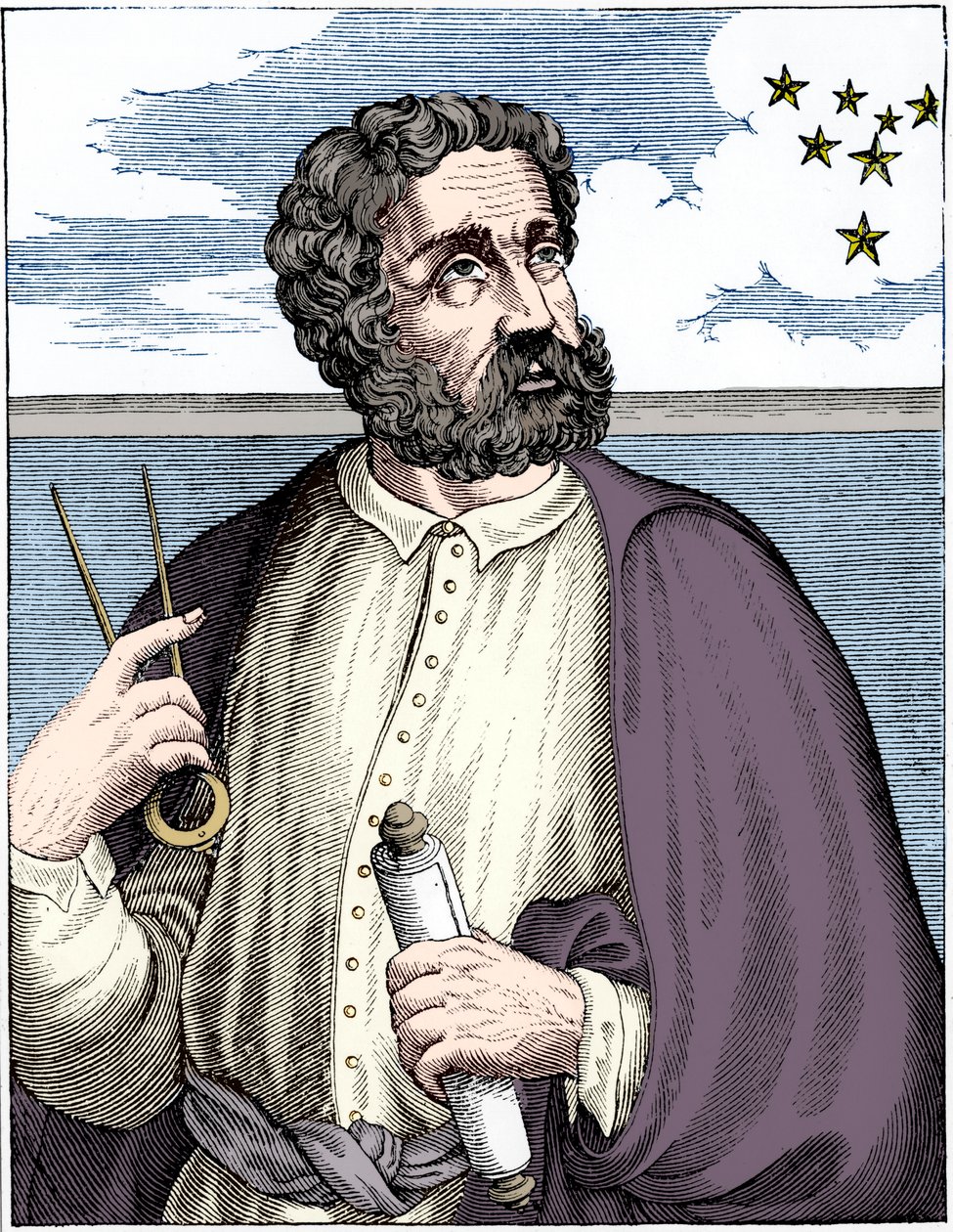Ferdinand Magellan c1480-c1521, portugisisk navigatör. av Unbekannt