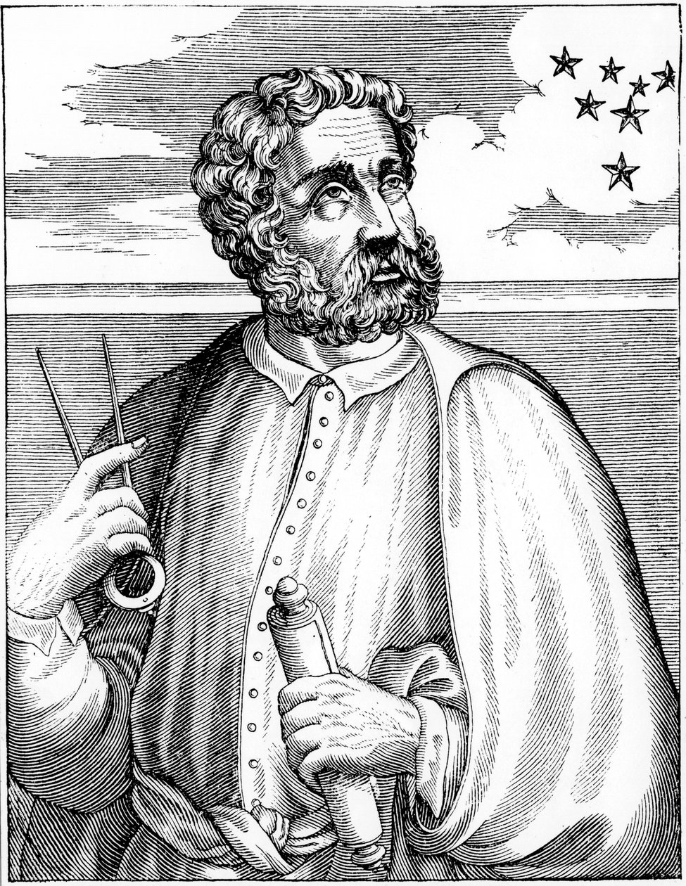 Ferdinand Magellan c1480-c1521, portugisisk navigatör av Unbekannt