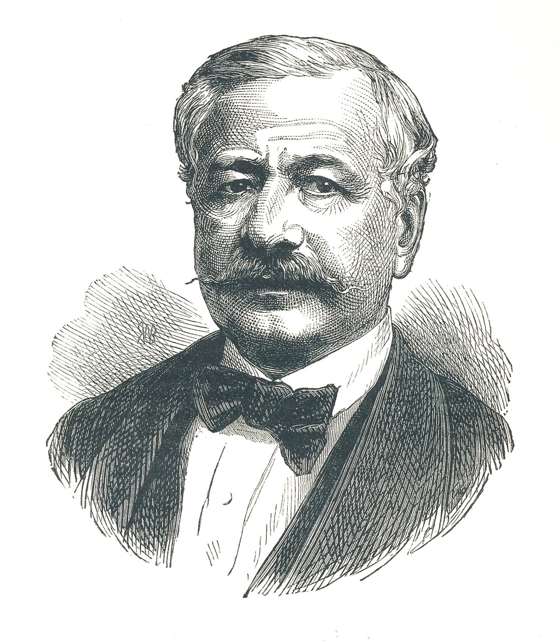 Ferdinand de Lesseps, fransk diplomat och senare utvecklare av Suezkanalen, 1893. av Unbekannt
