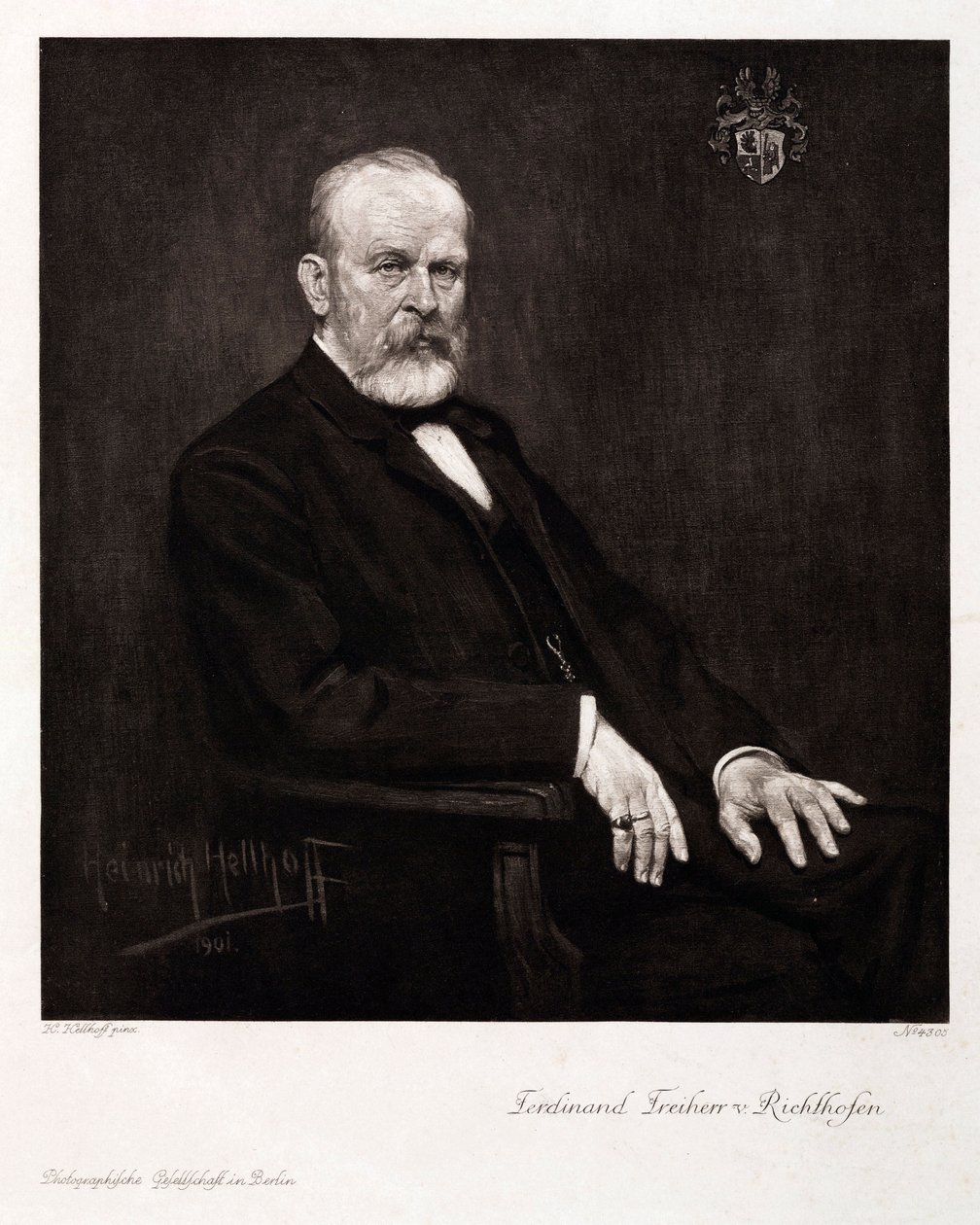 Ferdinand von Richthofen, tysk geograf och geolog, ca 1900 av Unbekannt