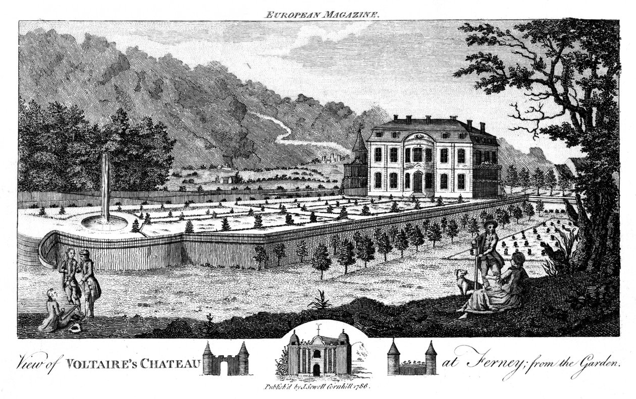 Ferney nära Genève, Schweiz, 1786 av Unbekannt