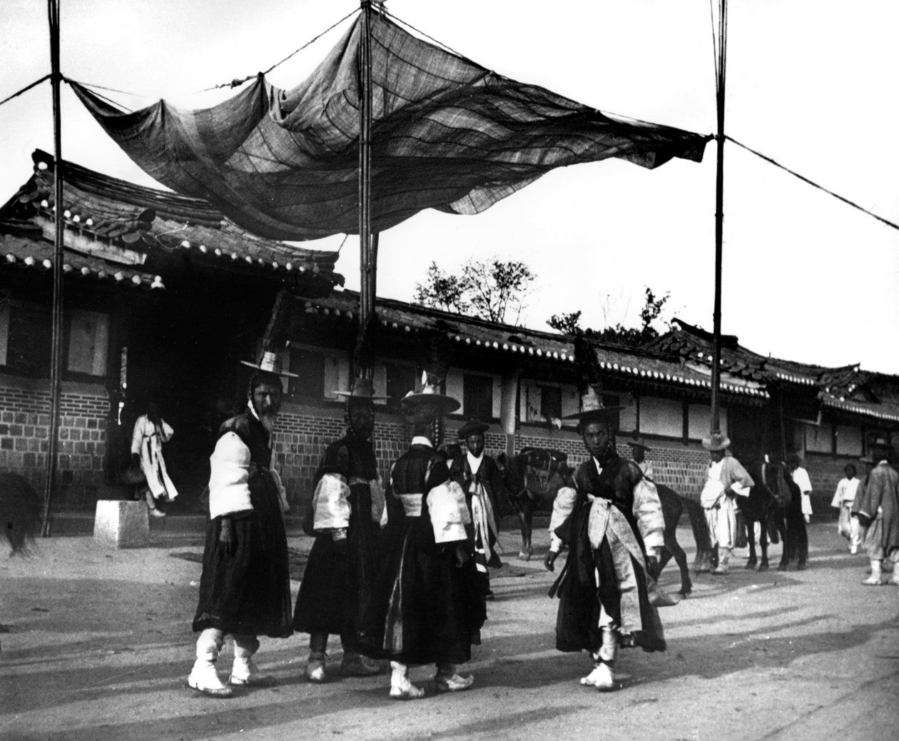 Festival till ära av kejsaren av Japan, Korea, 1900 av Unbekannt