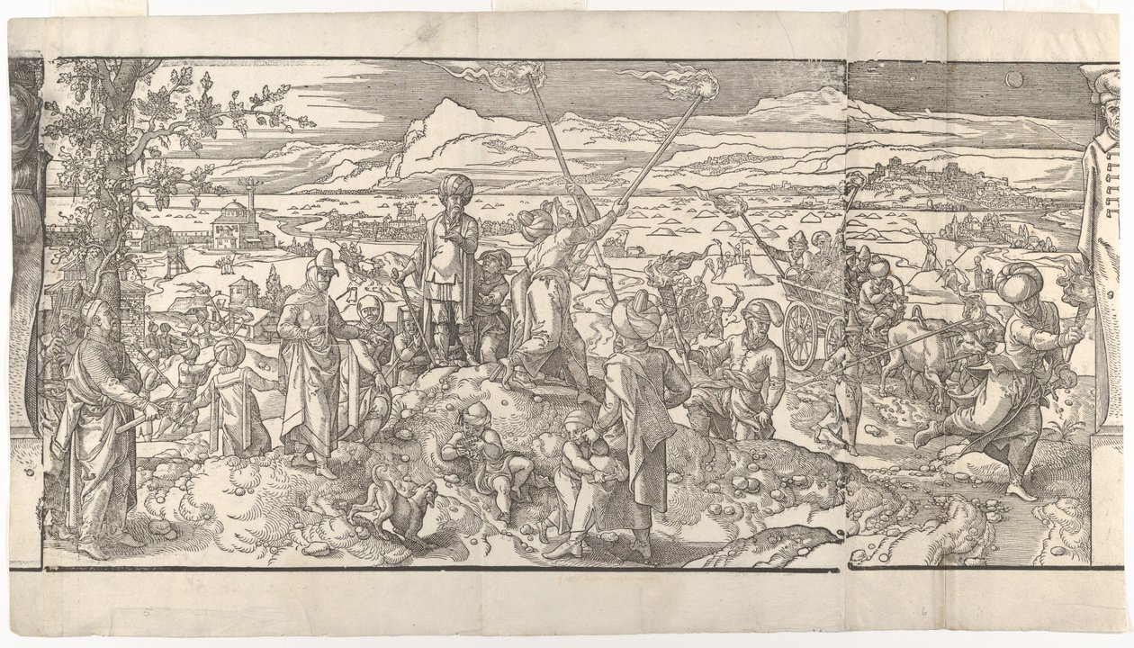 Festival of the New Moon från frisen Ces Moeurs et fachons de faire de Turcz Customs ..., 1553. av Unbekannt
